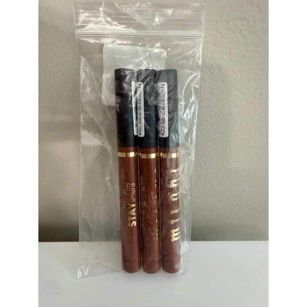 Milani Matte Lip Crayon Womens 0.05oz 140 So Obsessed 3pk Longwear NWT